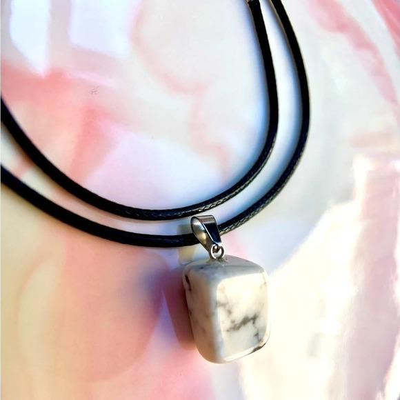 Natural Stone Pendant Necklace - Picture 2 of 2